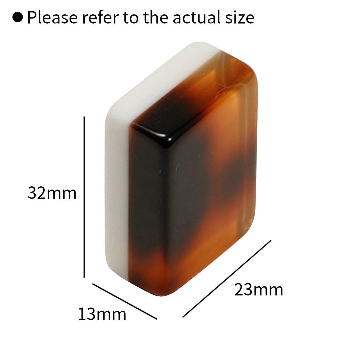 Tortoiseshell Two-Layer Acrylic American Mahjong Tiles