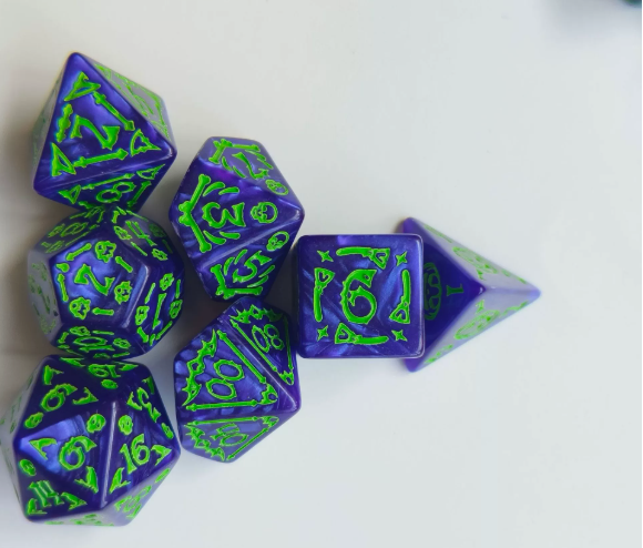 Halloween-Themed Polyhedral Dice Set
