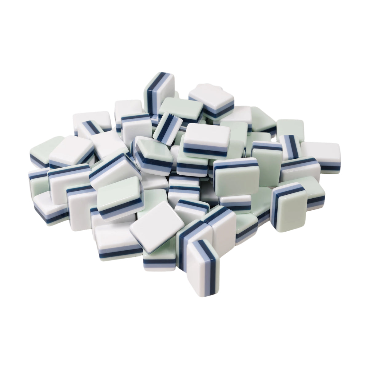 Light Green Four-Layer Acrylic Blank Mahjong Tiles