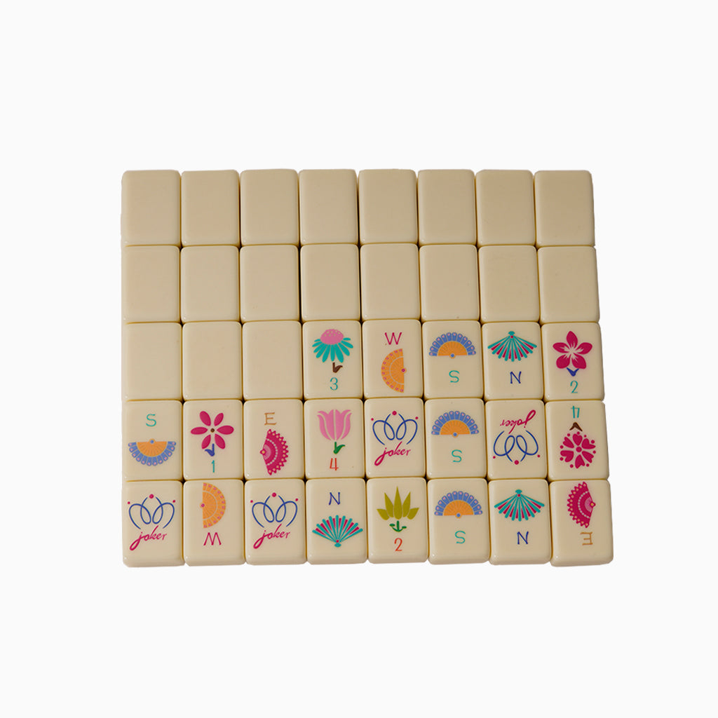 Ivory-Colored Melamine Mahjong Tiles