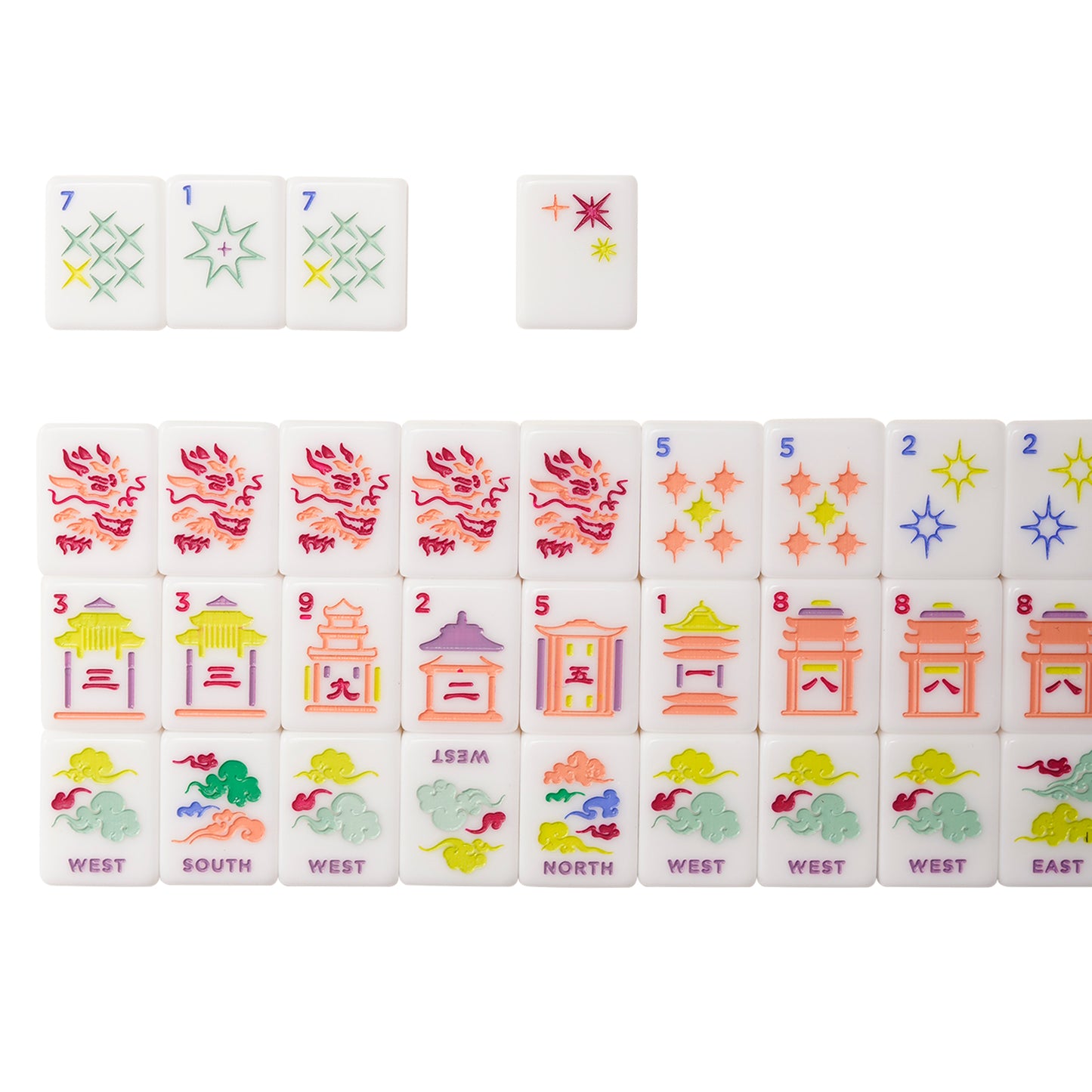 Single‑layer Acrylic American Mahjong Tiles