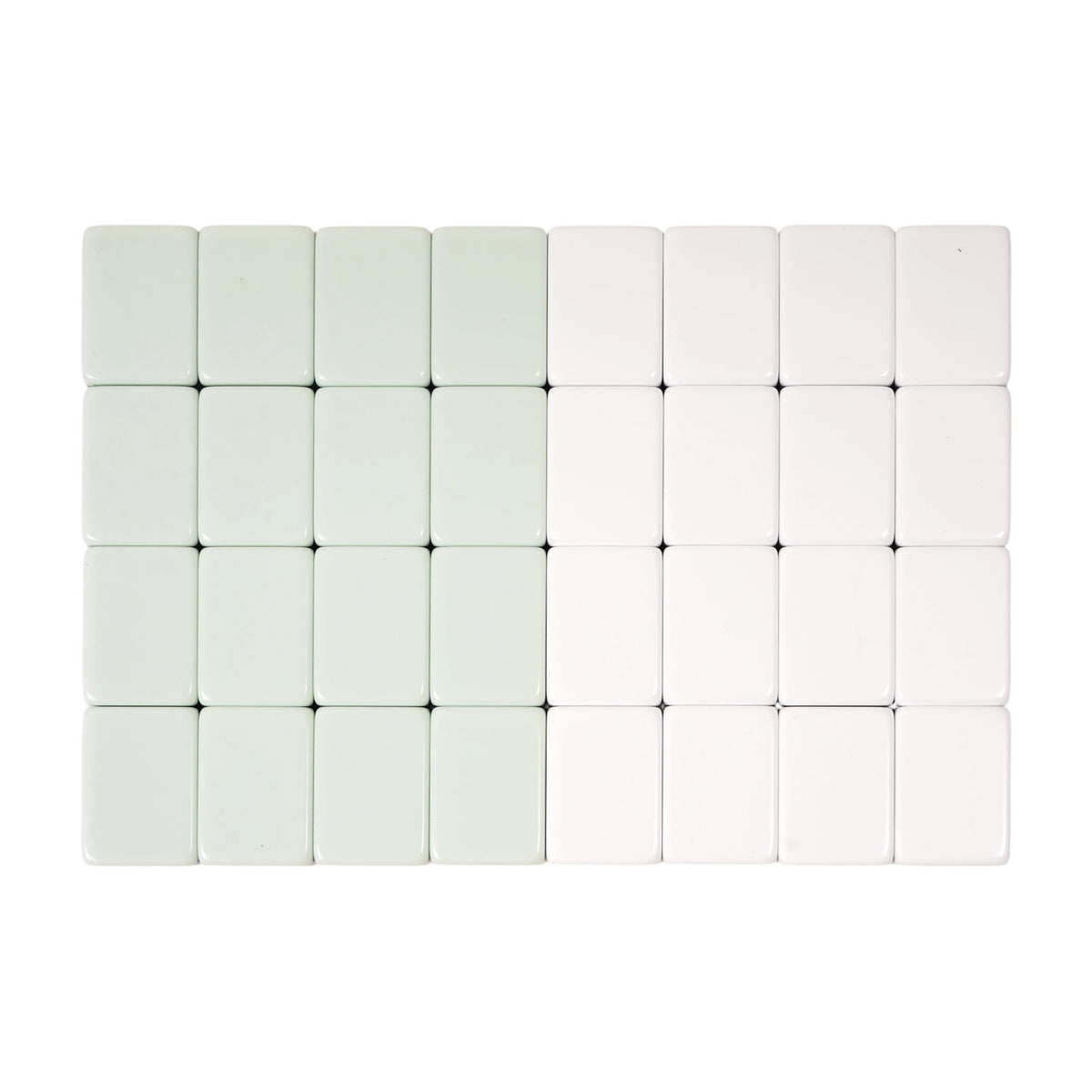 Light Green Four-Layer Acrylic Blank Mahjong Tiles