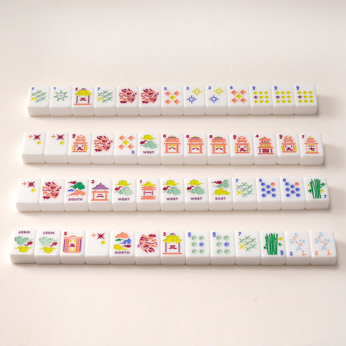 Single‑layer Acrylic American Mahjong Tiles