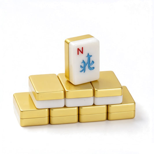 Brass Mahjong Tiles