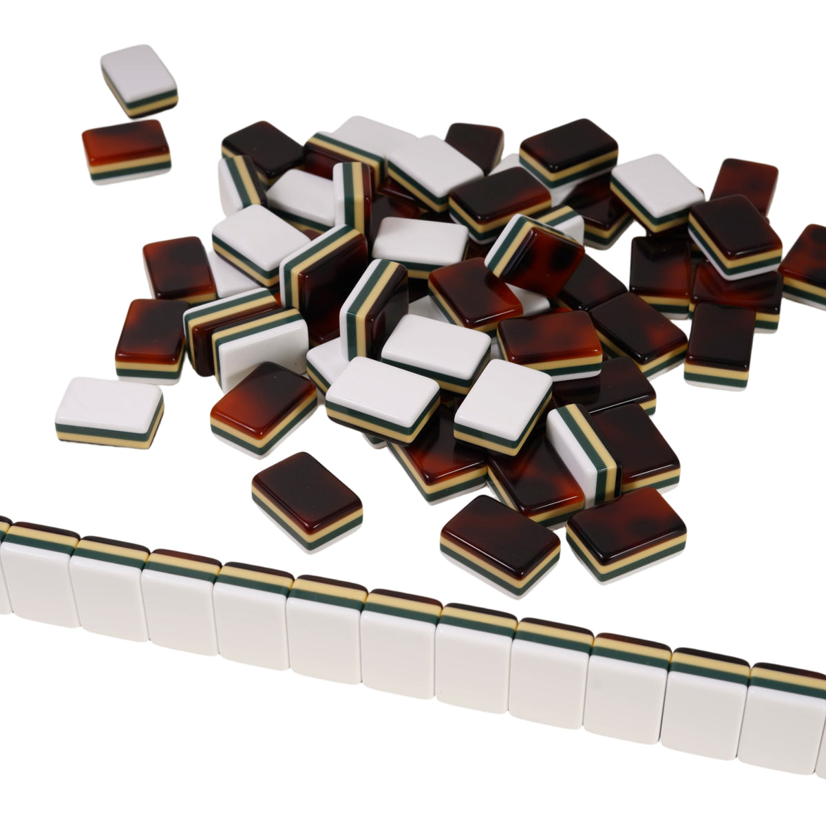Tortoiseshell Four-Layer Blank Mahjong Tiles