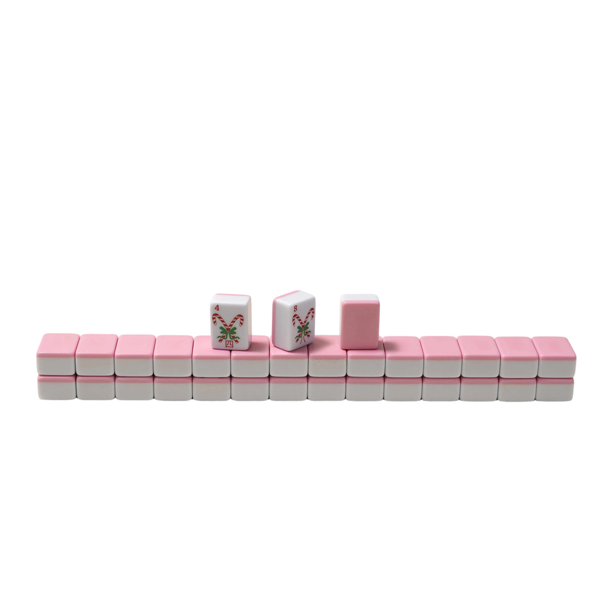 Christmas‑themed Melamine American Mahjong Set