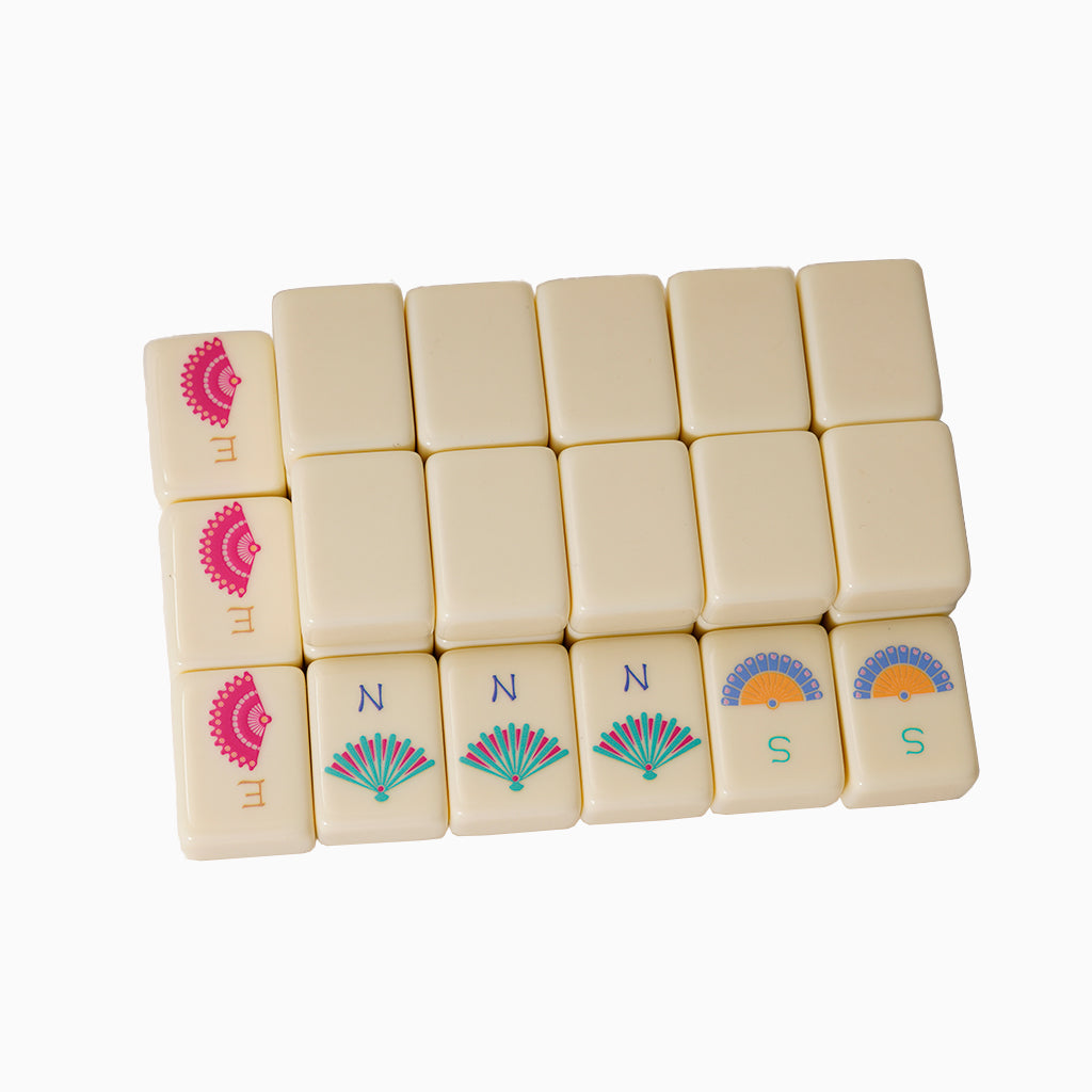 Ivory-Colored Melamine Mahjong Tiles