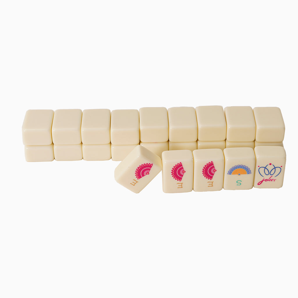 Ivory-Colored Melamine Mahjong Tiles