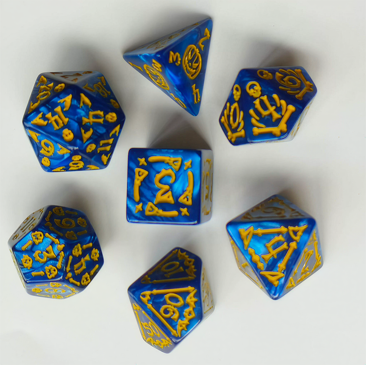 Halloween-Themed Polyhedral Dice Set