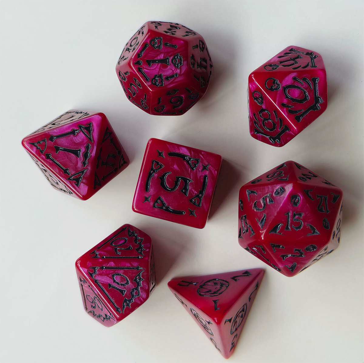 Halloween-Themed Polyhedral Dice Set