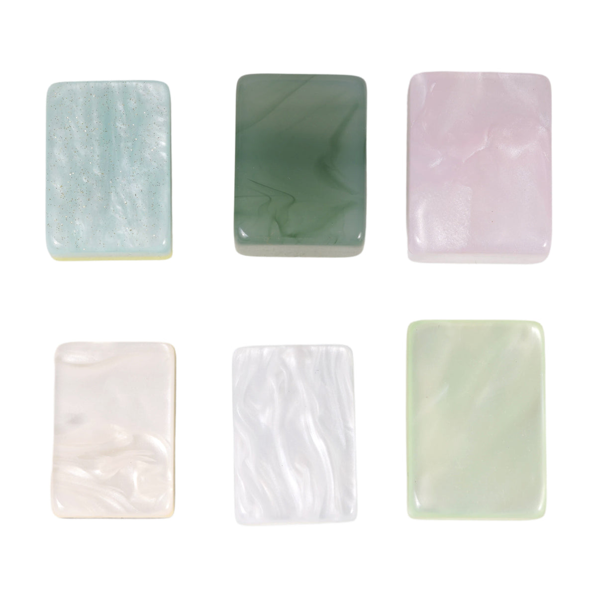 Pearl & Marble Acrylic Mahjong Tiles