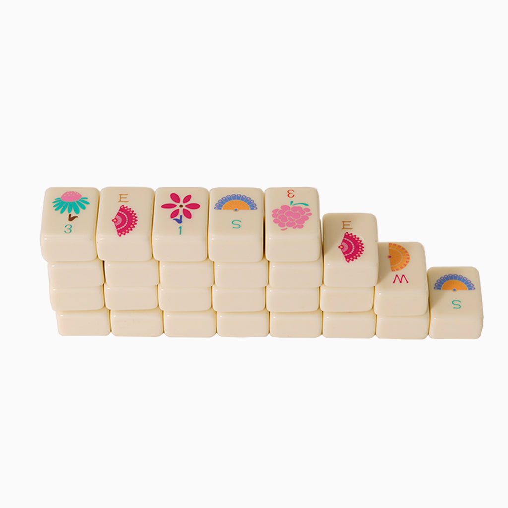Ivory-Colored Melamine Mahjong Tiles
