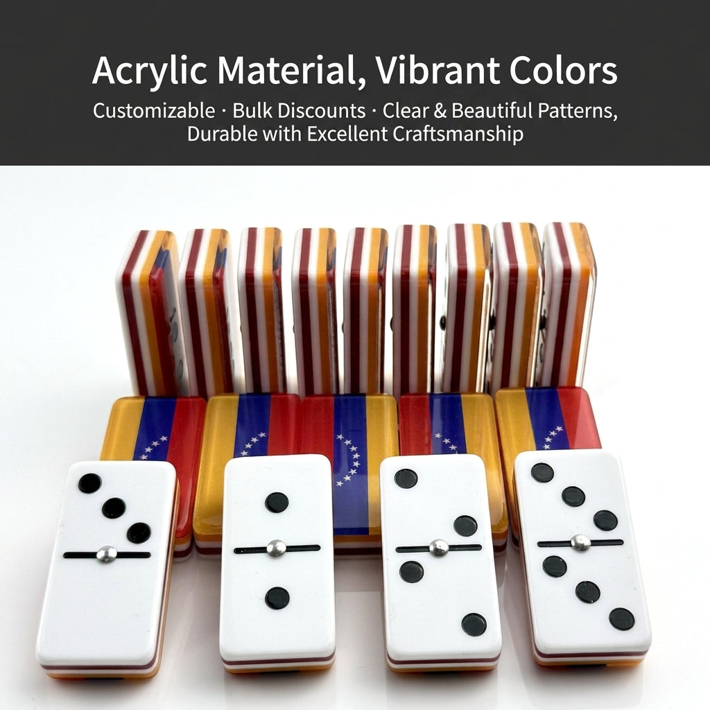 Custom Five-Layer Acrylic Domino Set