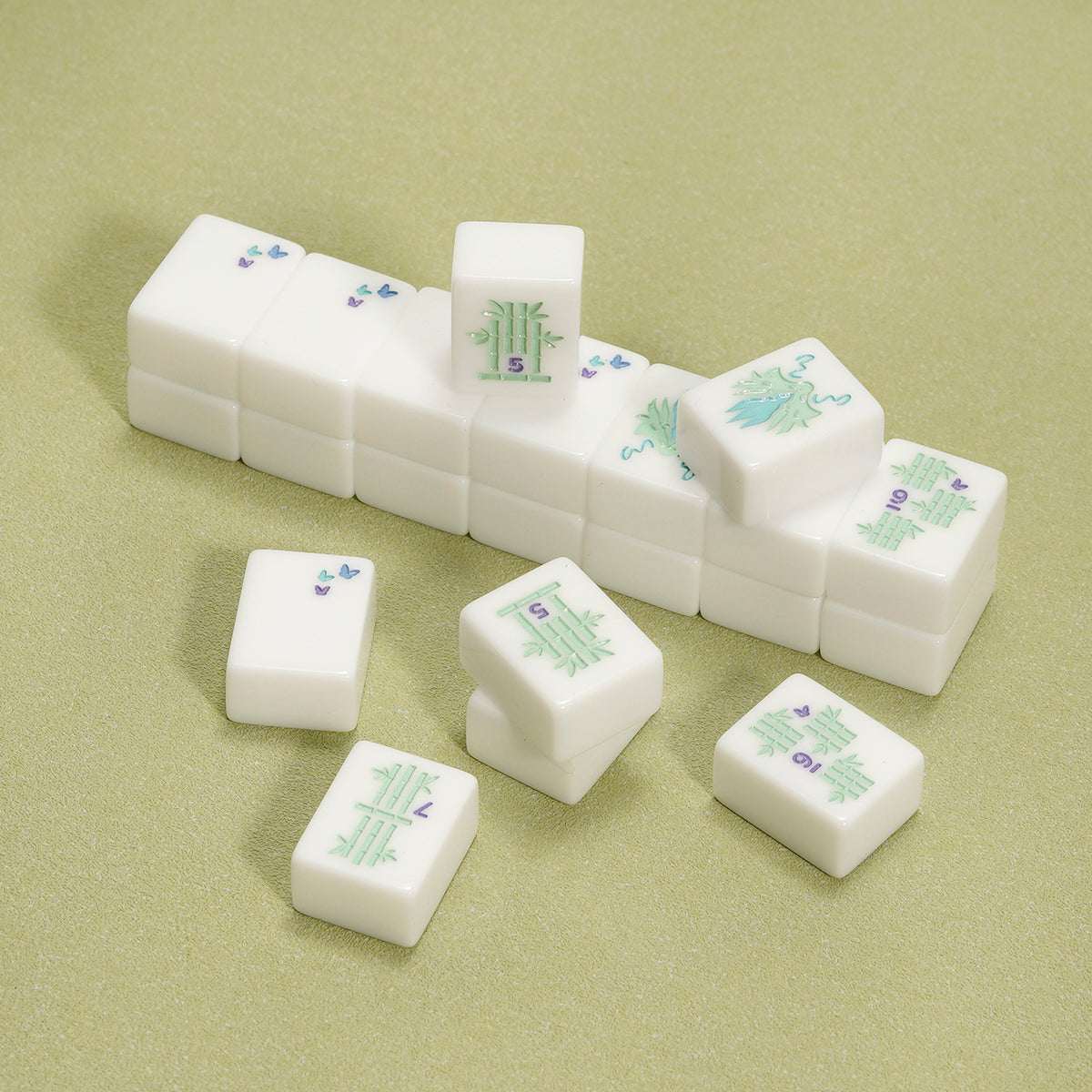 23mm Small Single-Layer Acrylic American Mahjong Tiles