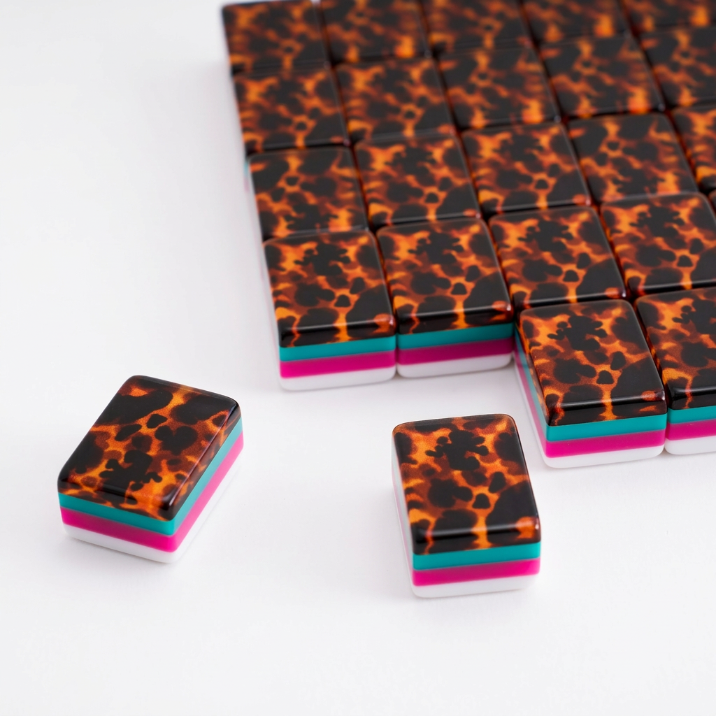 Four-Layer Tortoiseshell Mahjong Tiles