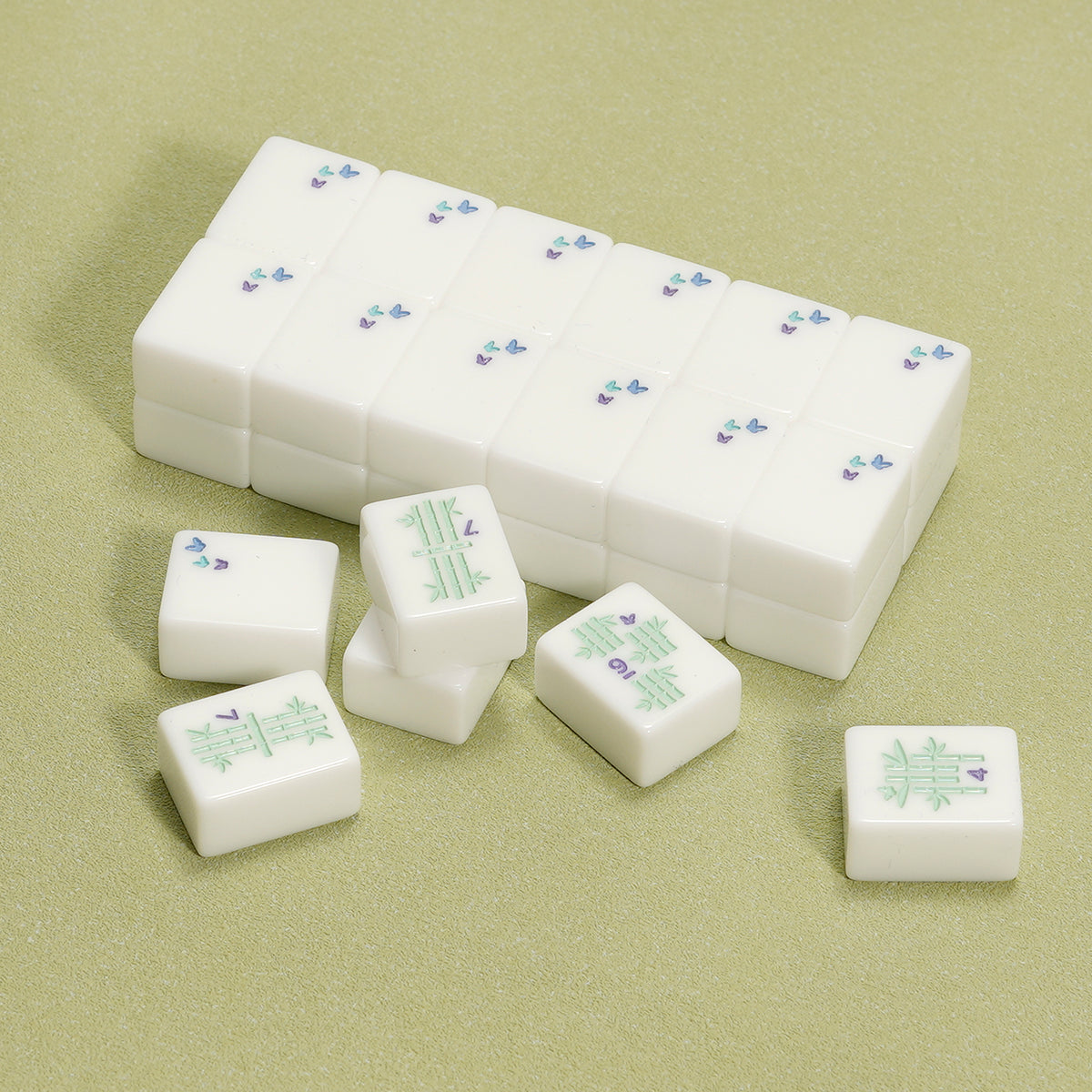 23mm Small Single-Layer Acrylic American Mahjong Tiles