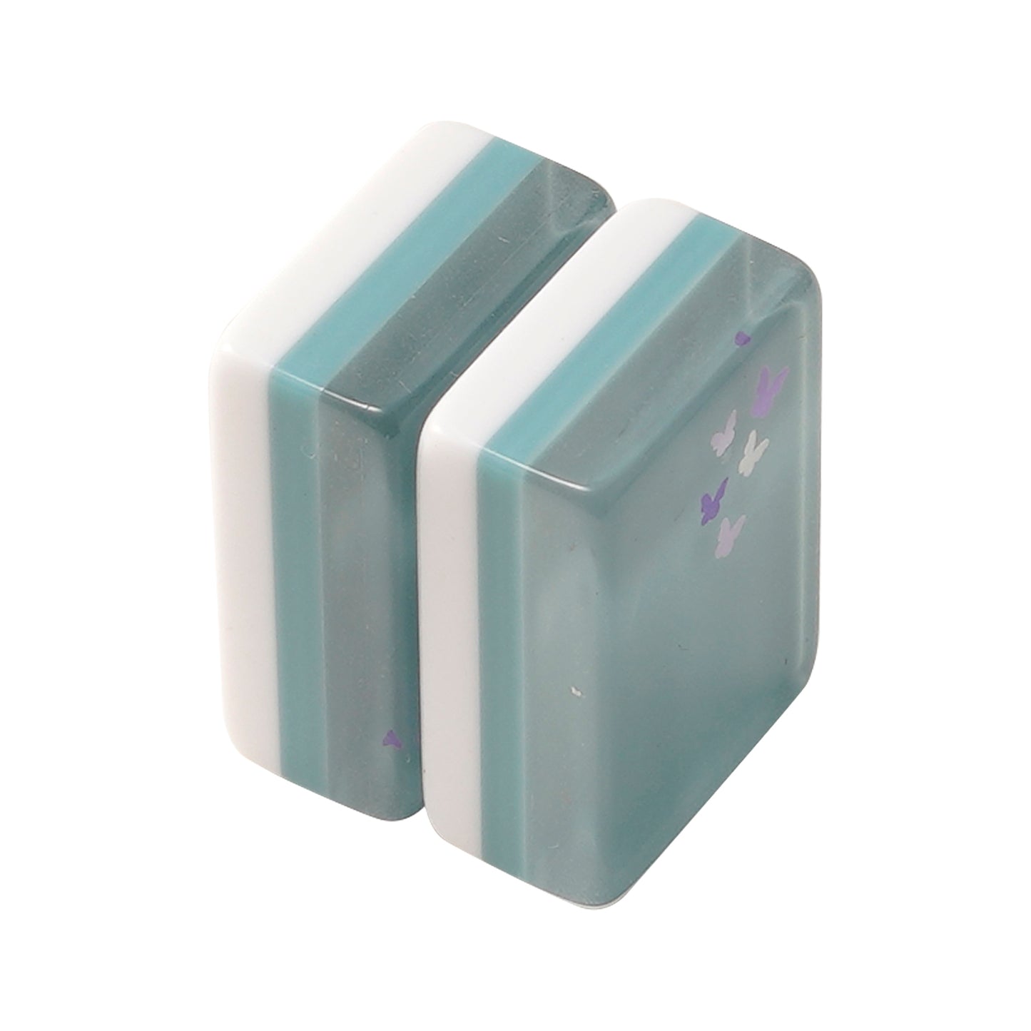 Three‑layer acrylic mahjong tiles