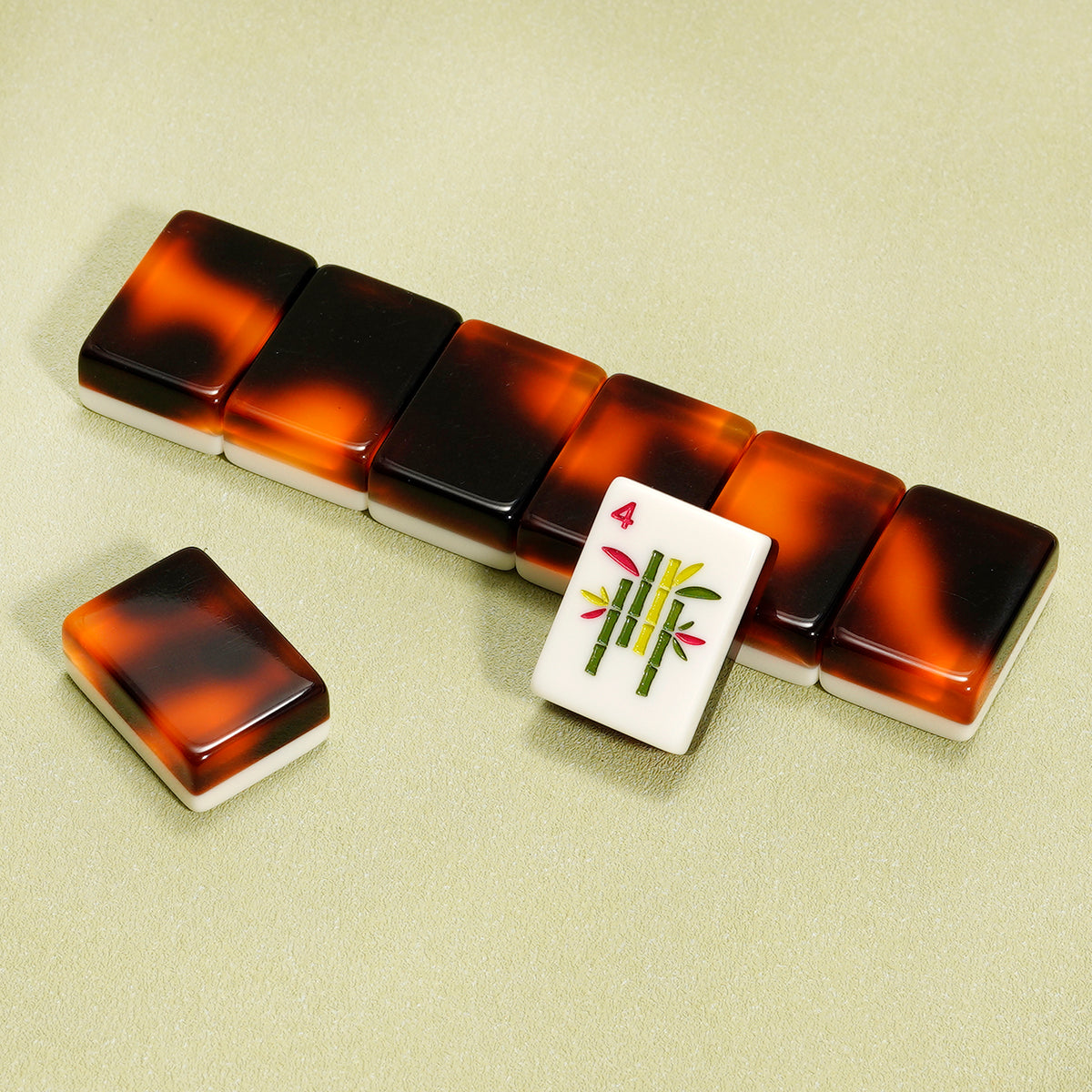 Tortoiseshell Two-Layer Acrylic American Mahjong Tiles
