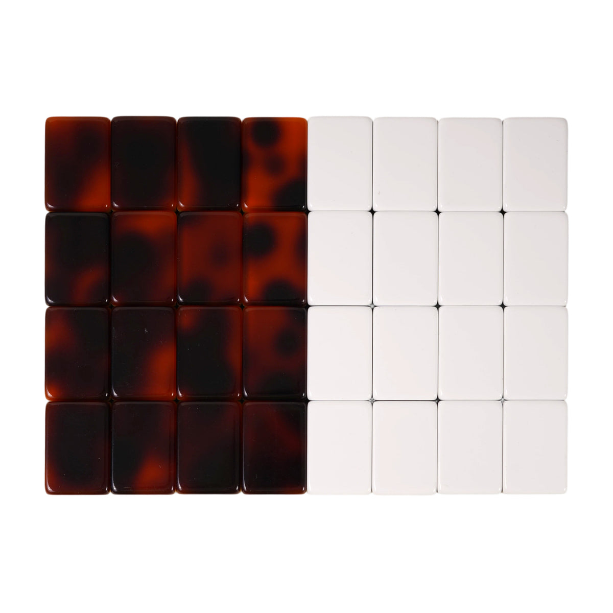 Tortoiseshell Four-Layer Blank Mahjong Tiles