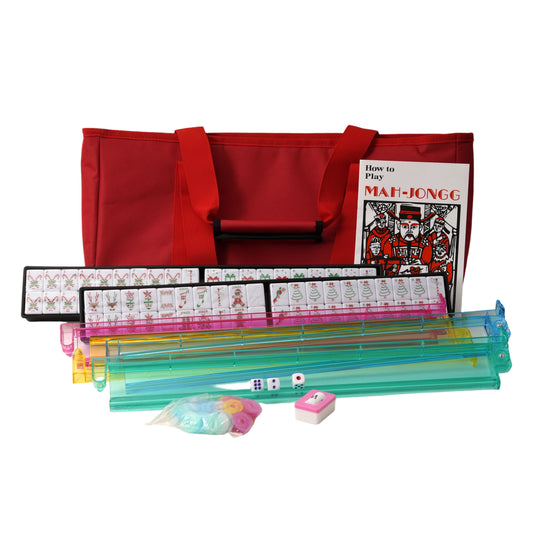 Christmas‑themed Melamine American Mahjong Set