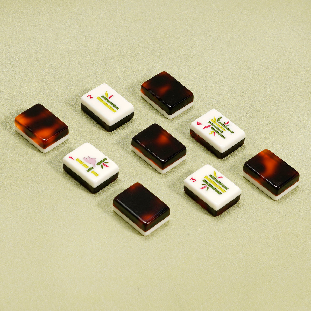 Tortoiseshell Two-Layer Acrylic American Mahjong Tiles