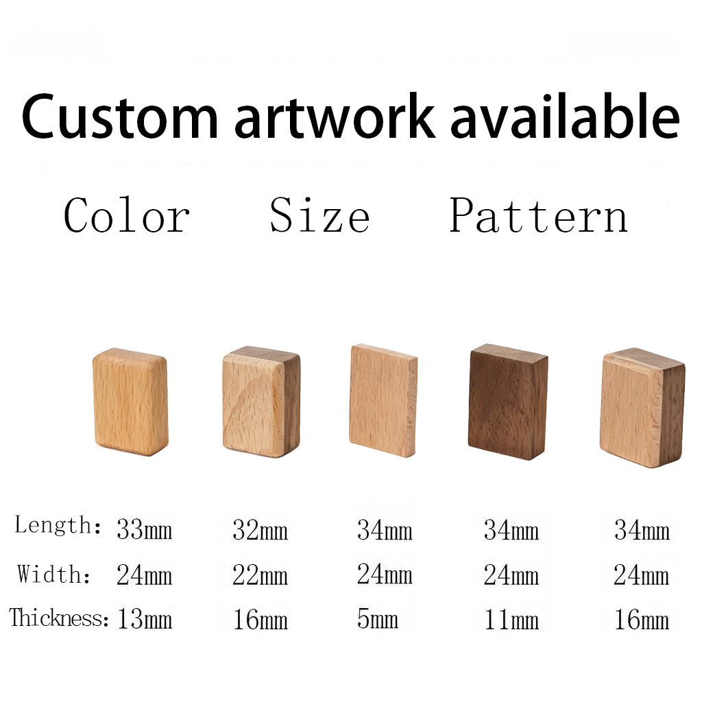 Wooden Mahjong Tiles