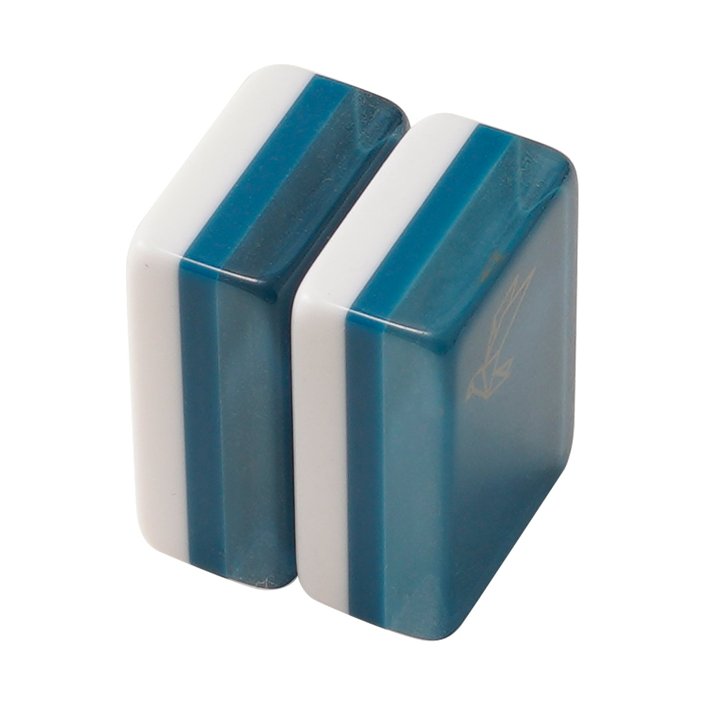 Three‑layer acrylic mahjong tiles
