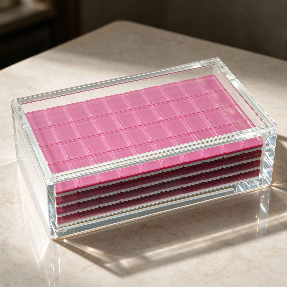 Custom Mahjong Acrylic Box