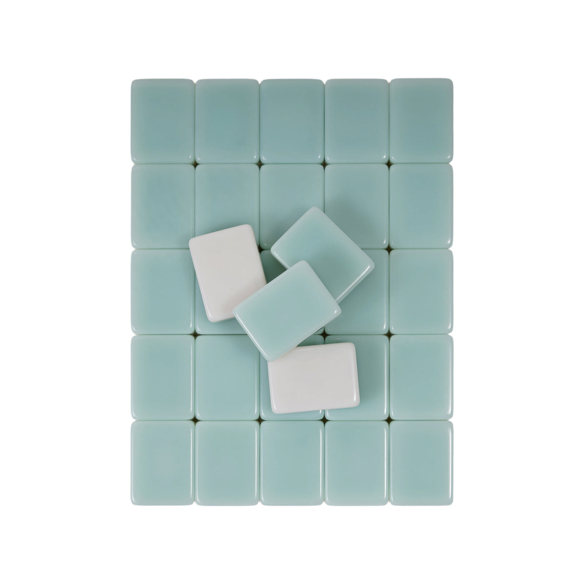 Jade-Color Melamine Mahjong Tiles