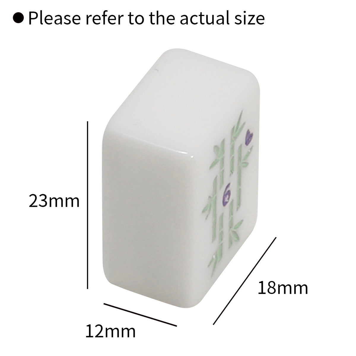 23mm Small Single-Layer Acrylic American Mahjong Tiles