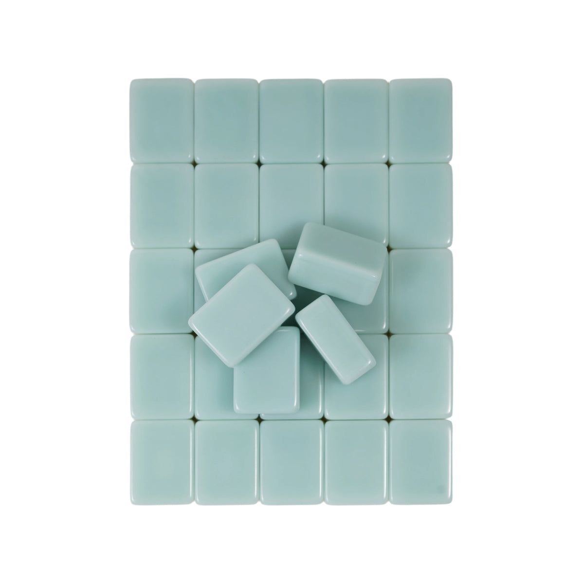 Jade-Color Melamine Mahjong Tiles
