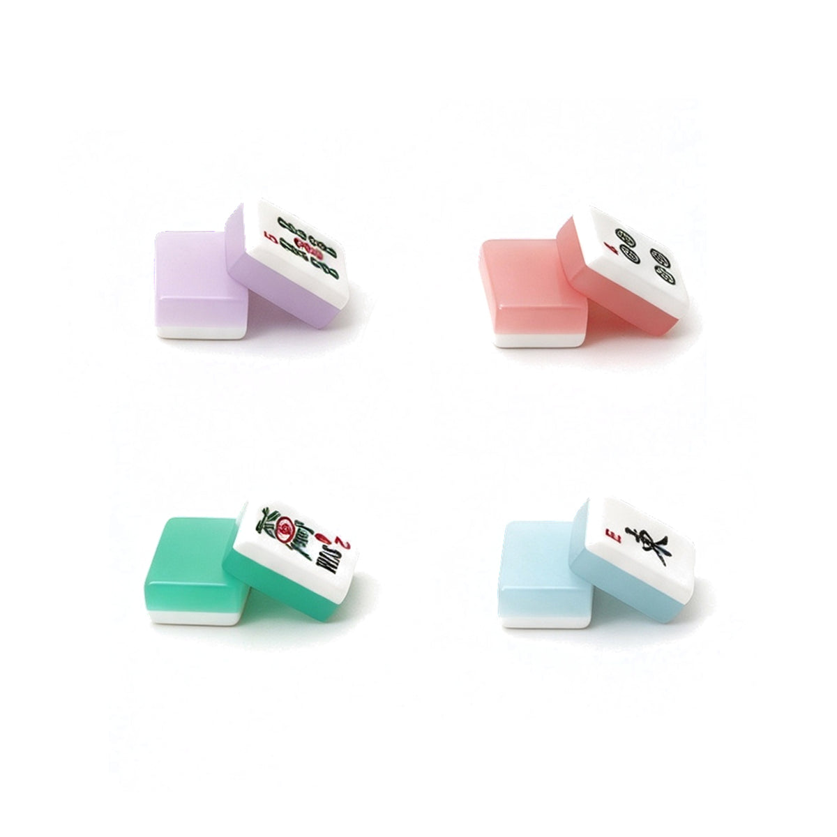 Jelly-Colored Acrylic American Mahjong Tiles in Stock