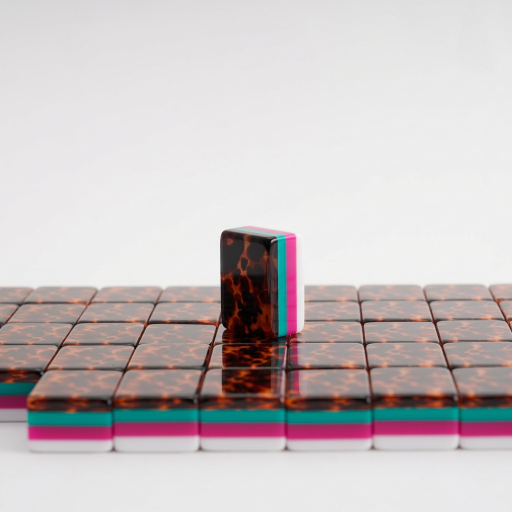Four-Layer Tortoiseshell Mahjong Tiles