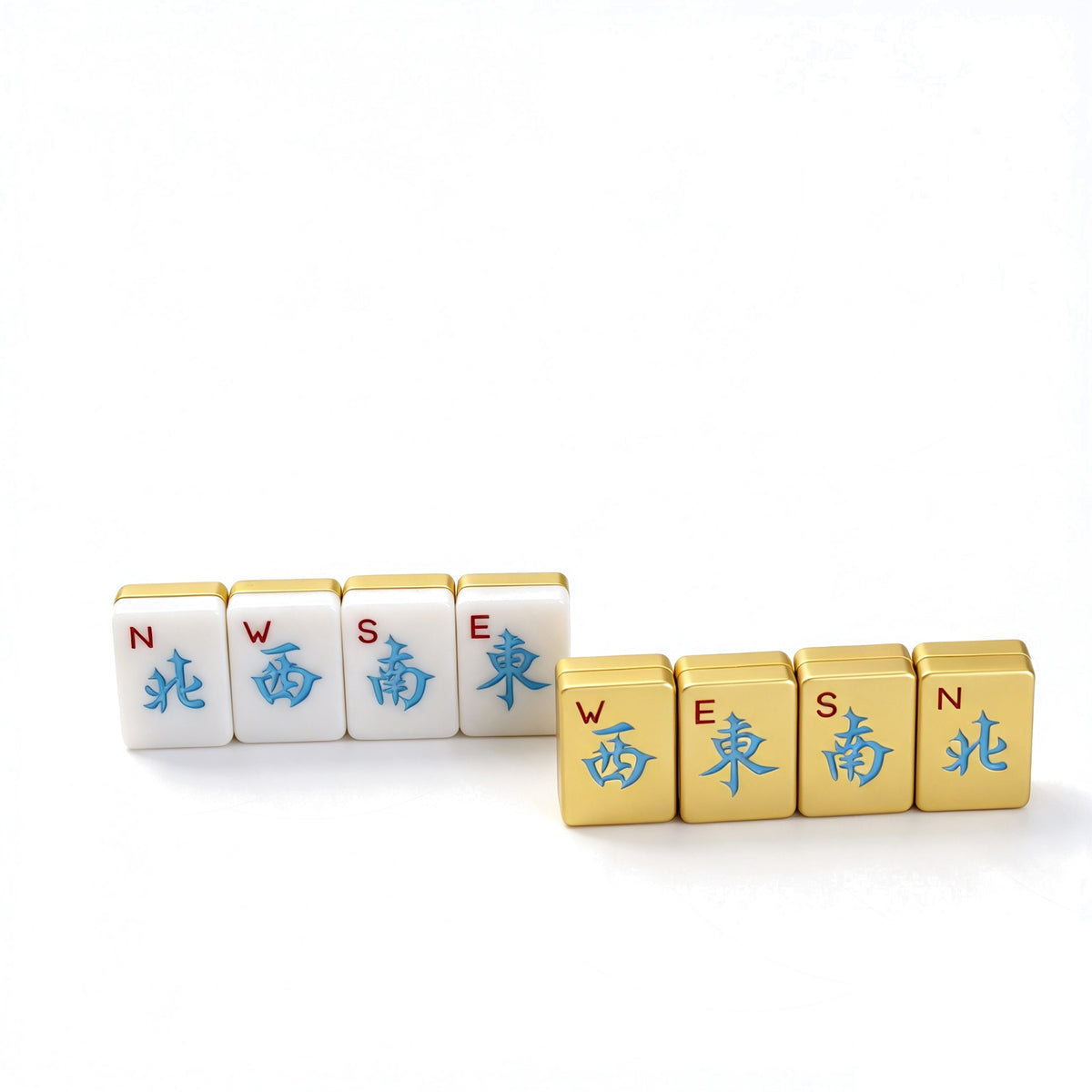 Brass Mahjong Tiles