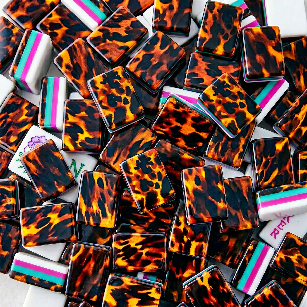 Four-Layer Tortoiseshell Mahjong Tiles