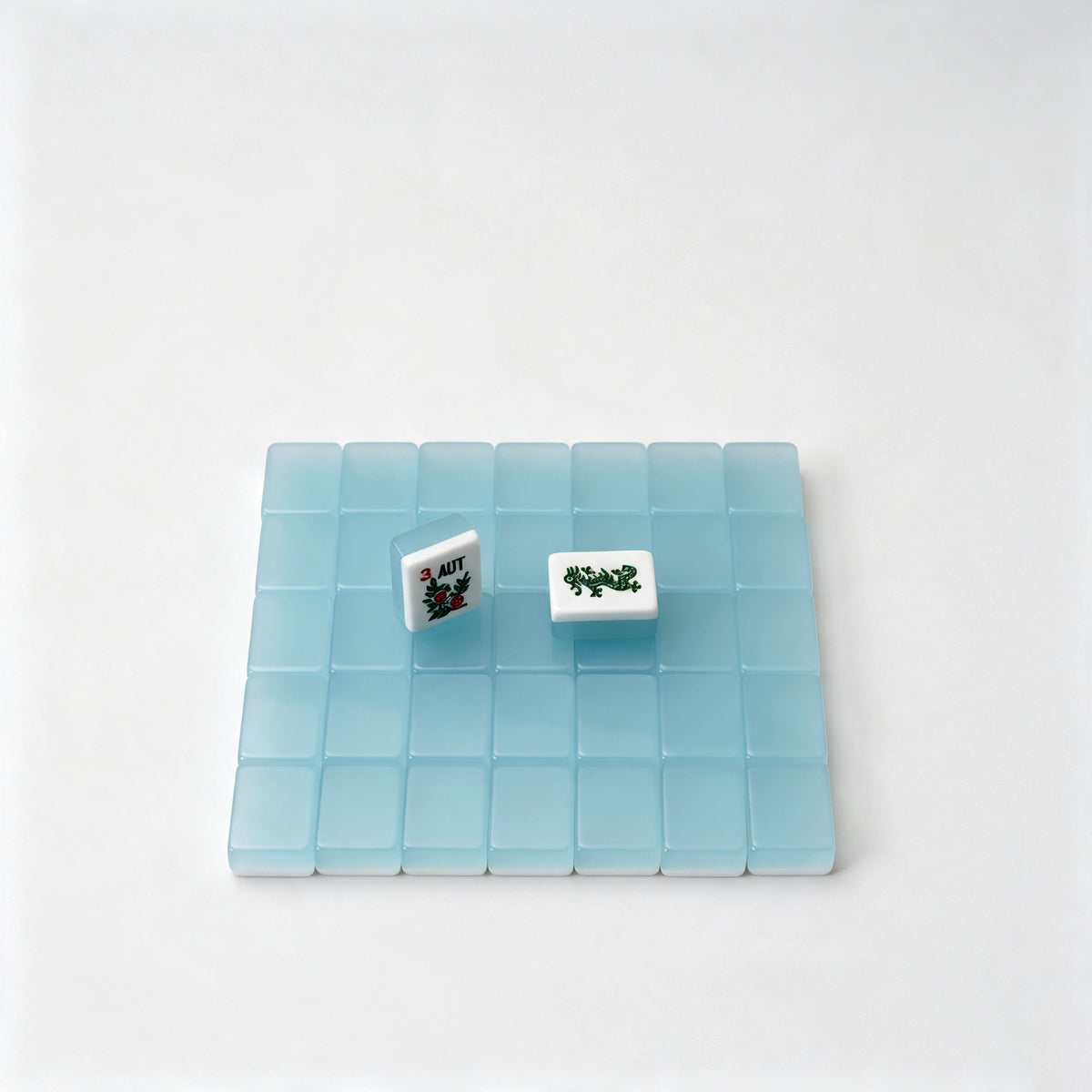 Jelly-Colored Acrylic American Mahjong Tiles in Stock