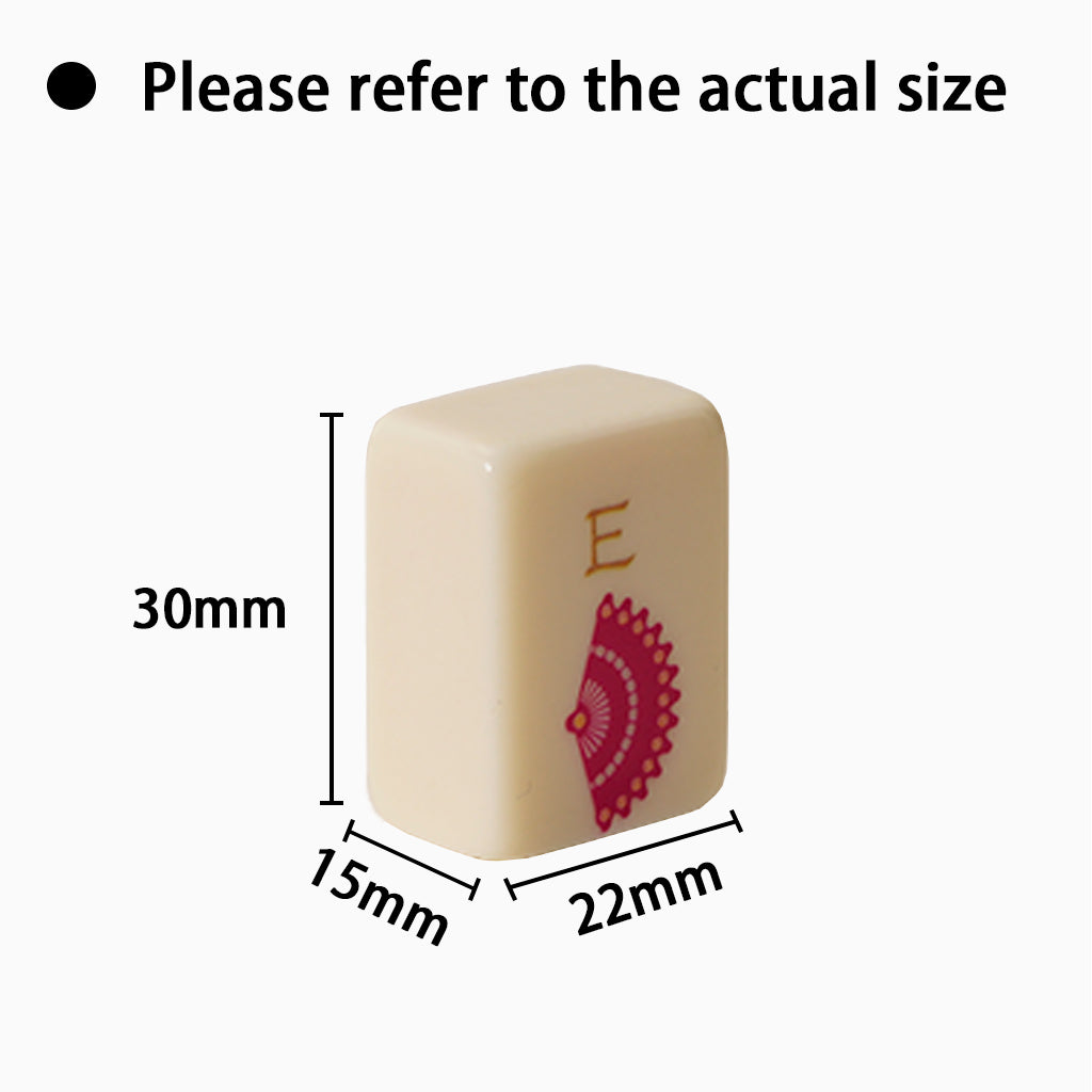 Ivory-Colored Melamine Mahjong Tiles