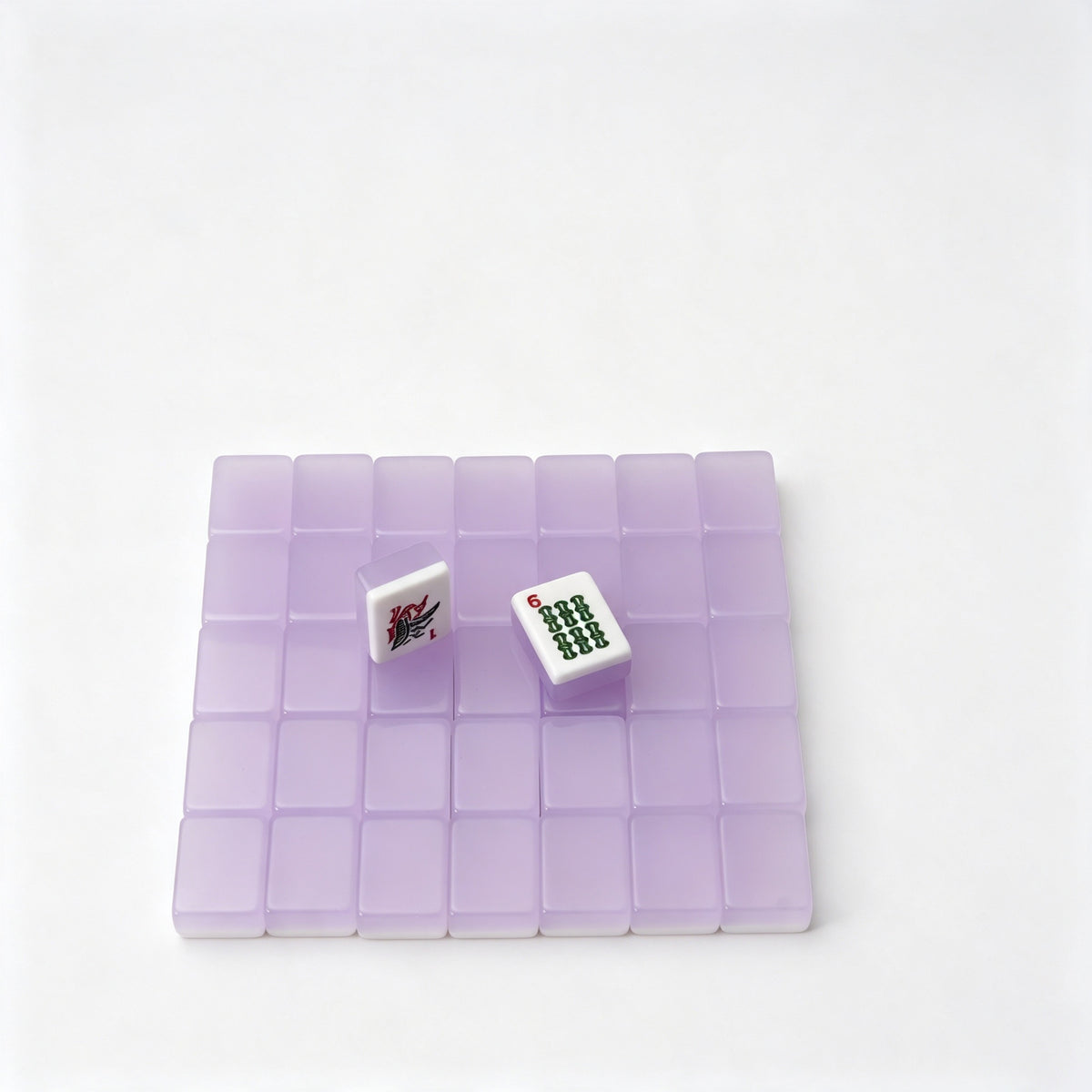 Jelly-Colored Acrylic American Mahjong Tiles in Stock