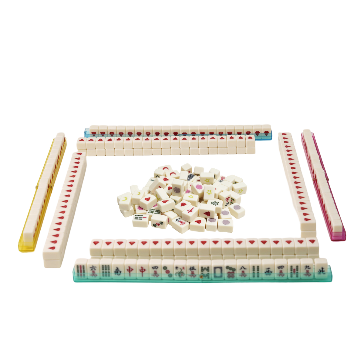 Ivory-Colored Mini Melamine Mahjong Tiles