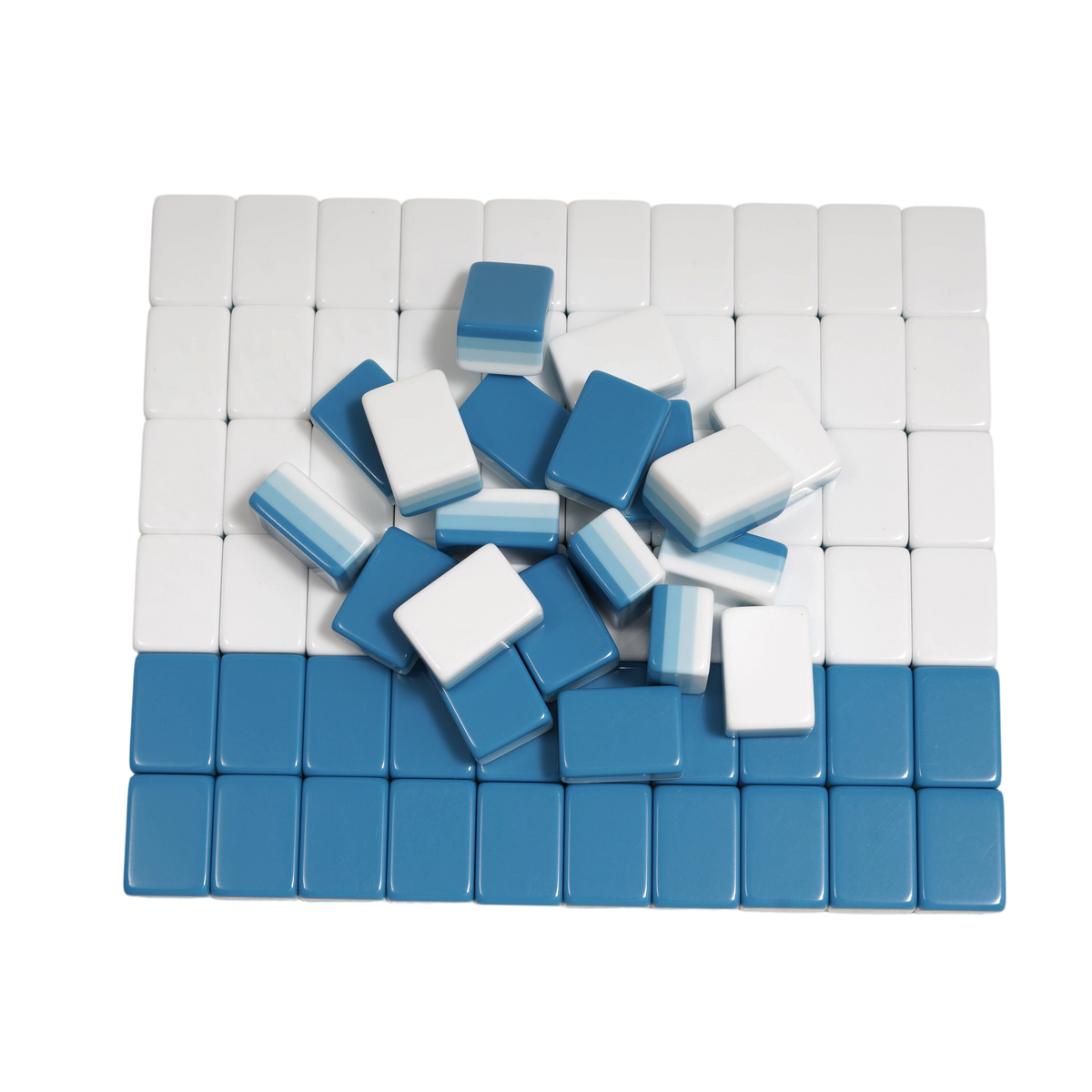 Four-Layer Multi-Color Acrylic Mahjong Tiles