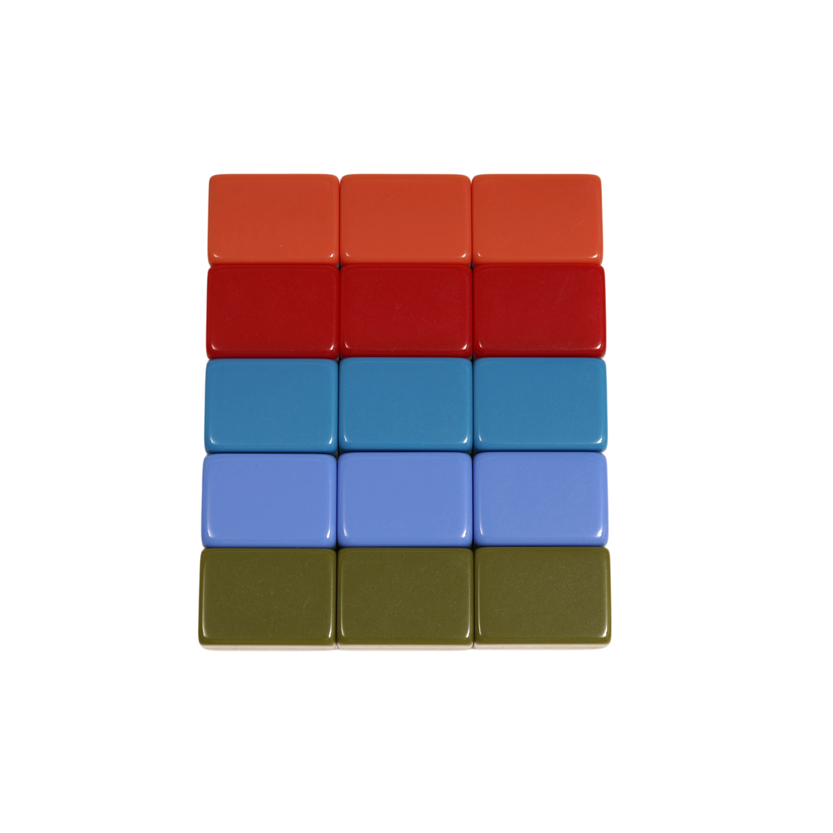 Four-Layer Multi-Color Acrylic Mahjong Tiles