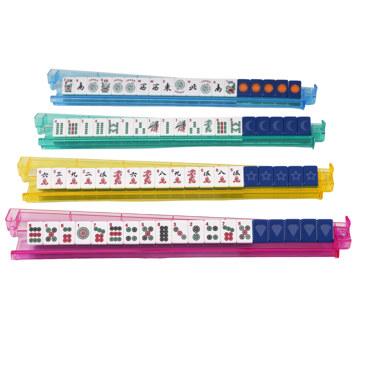 Blue Four-Layer Acrylic American Mahjong Tiles
