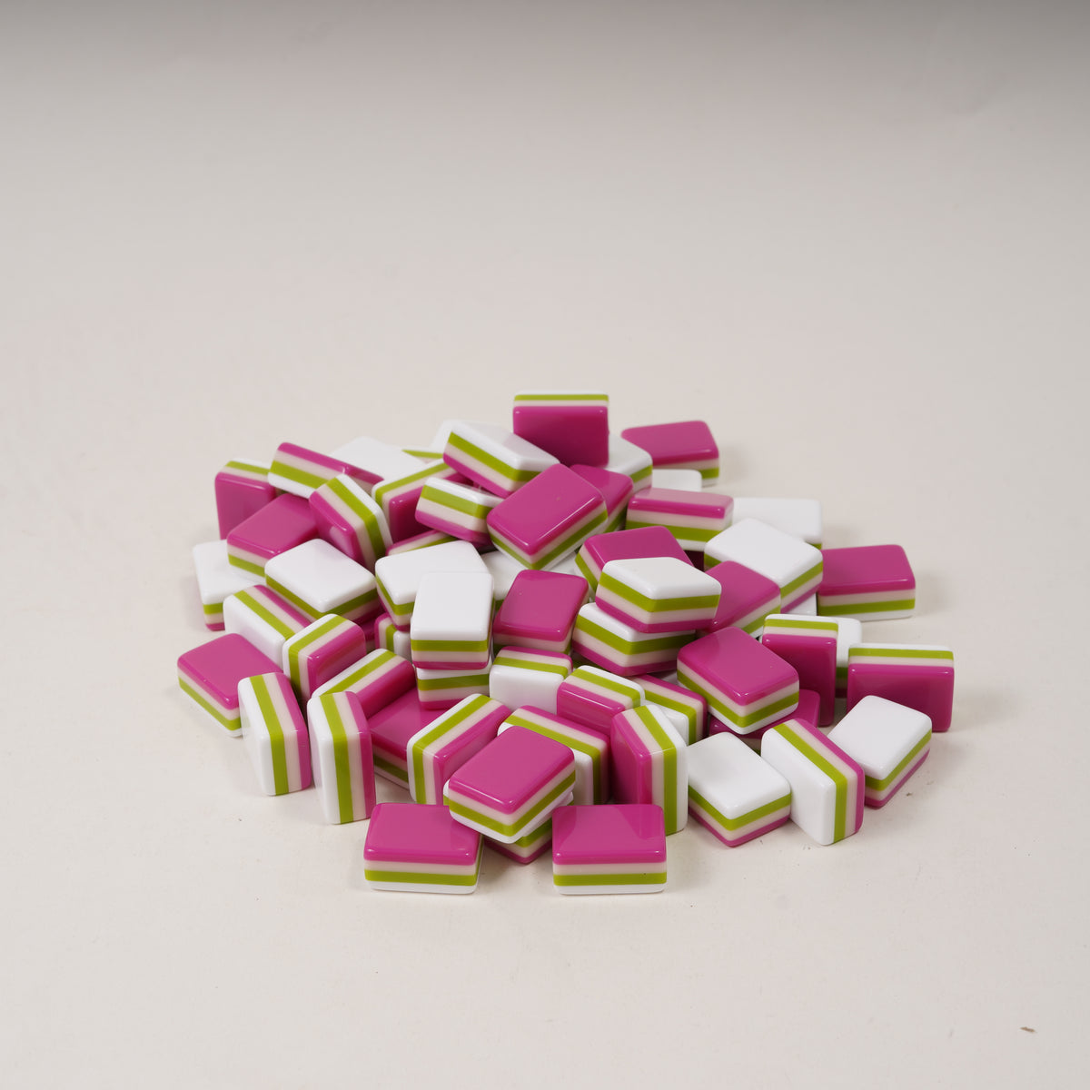 Rose Red Four-Layer Acrylic Blank Mahjong Tiles