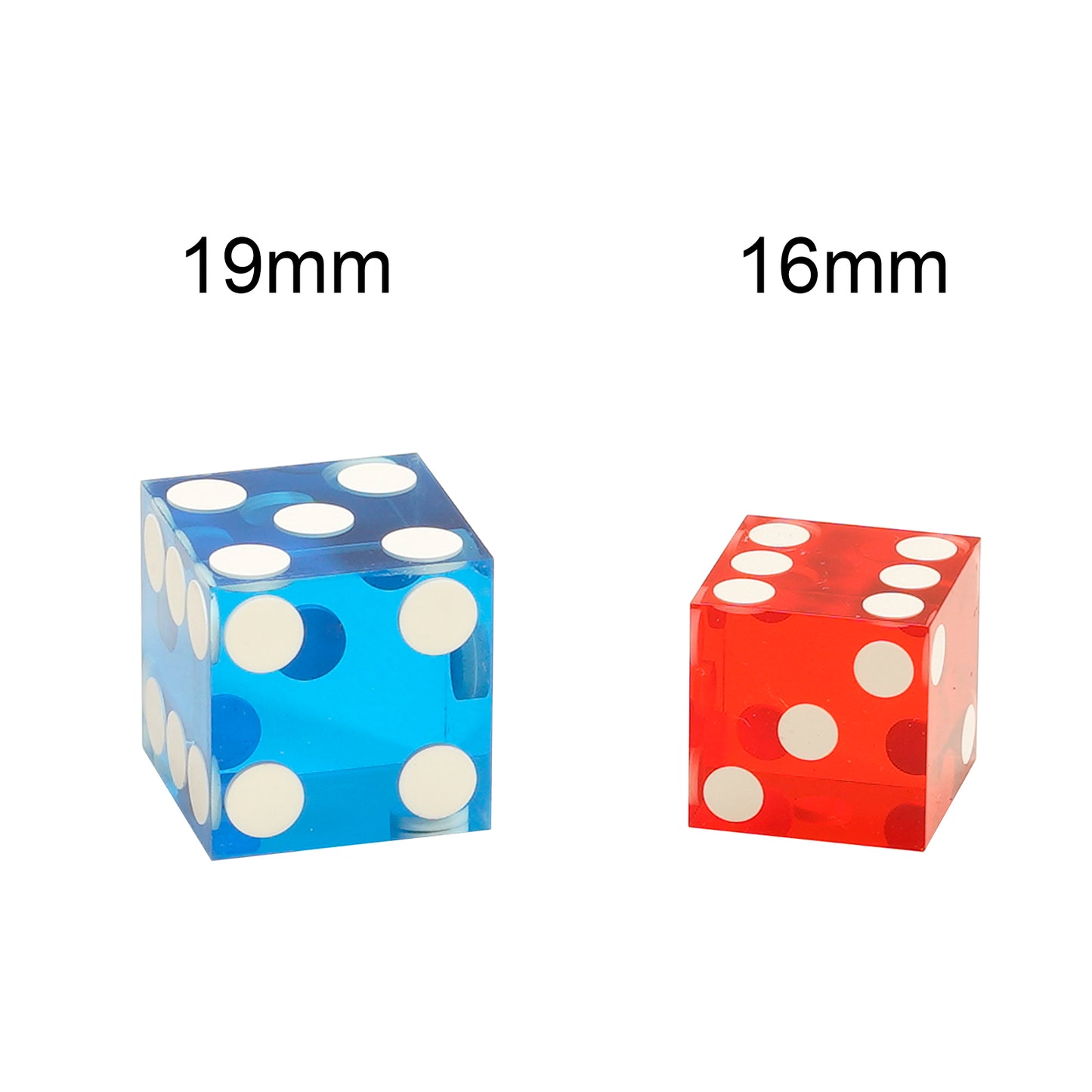 Transparent Acrylic Dice