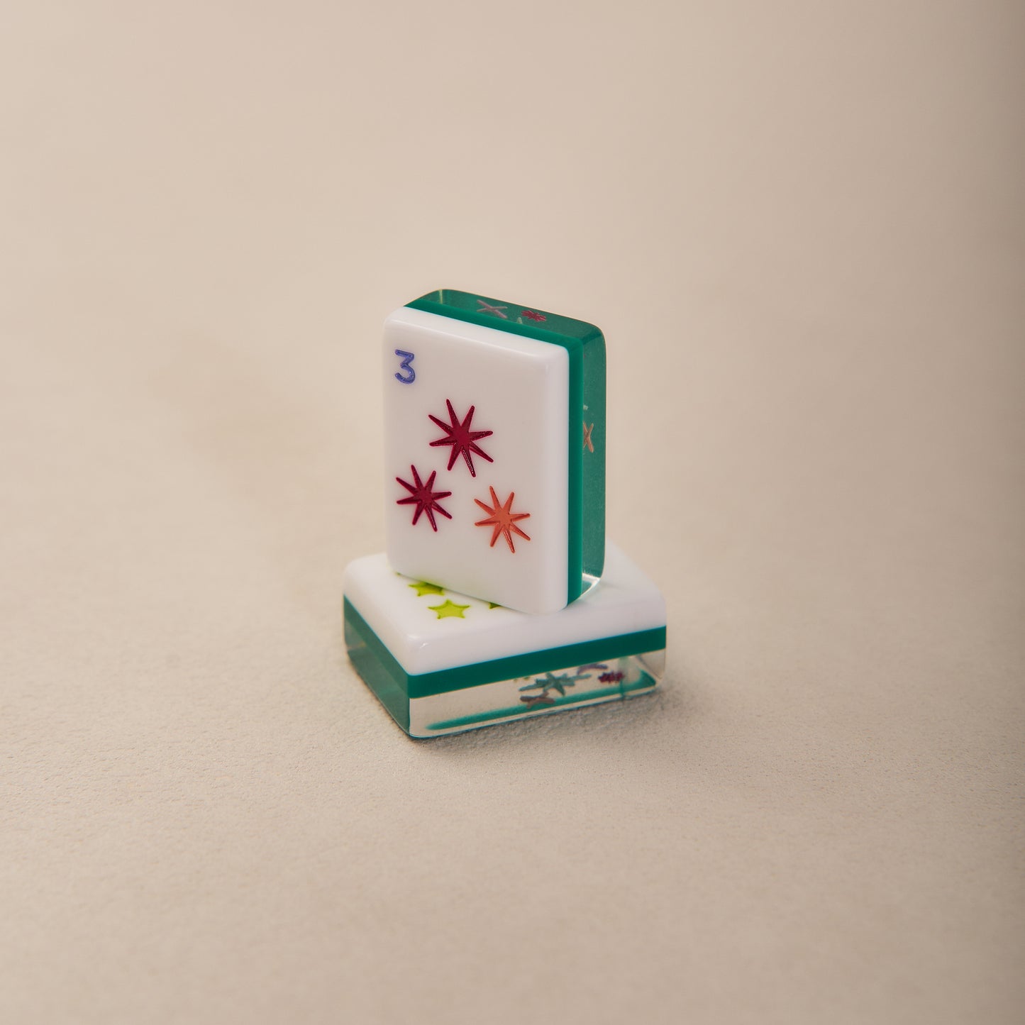 Three-Layer Acrylic American Mahjong Tiles