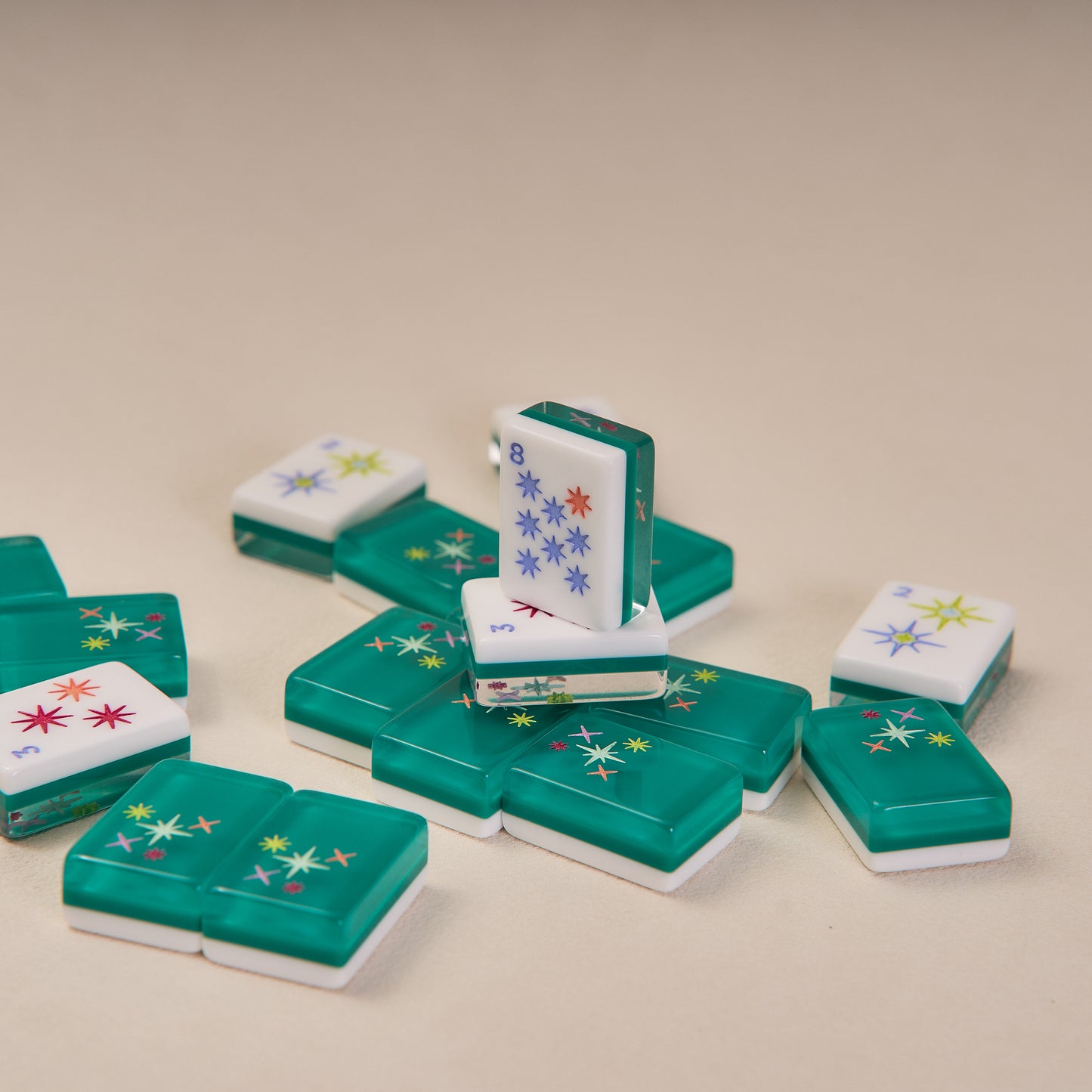 Three-Layer Acrylic American Mahjong Tiles