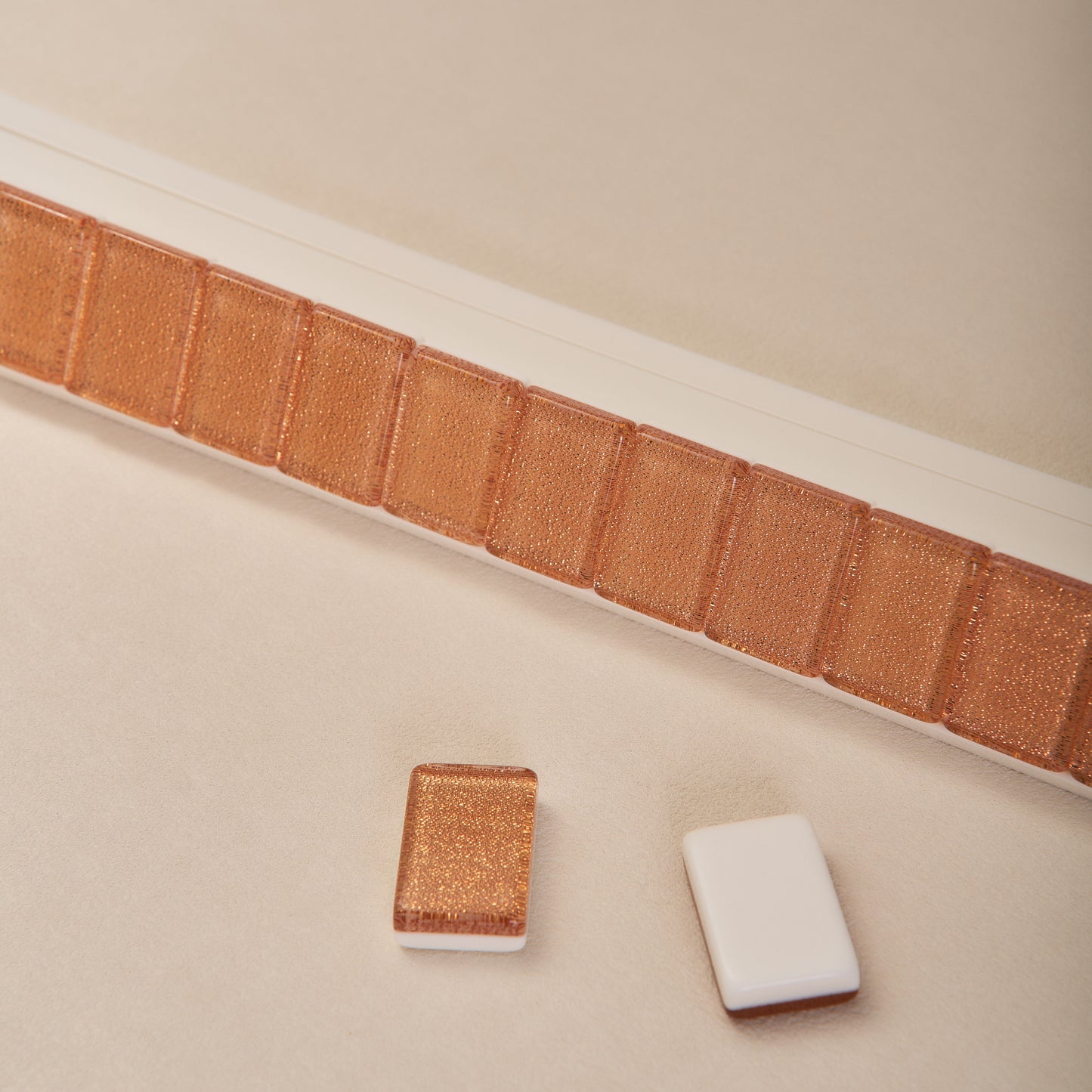 Gold-Thread Double-Layer Mahjong Tiles