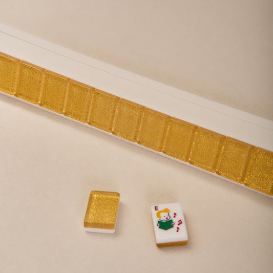 Luxury Gold-Thread Mahjong Tiles
