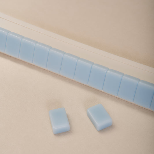 Baby Blue Single-Layered Mahjong Tiles