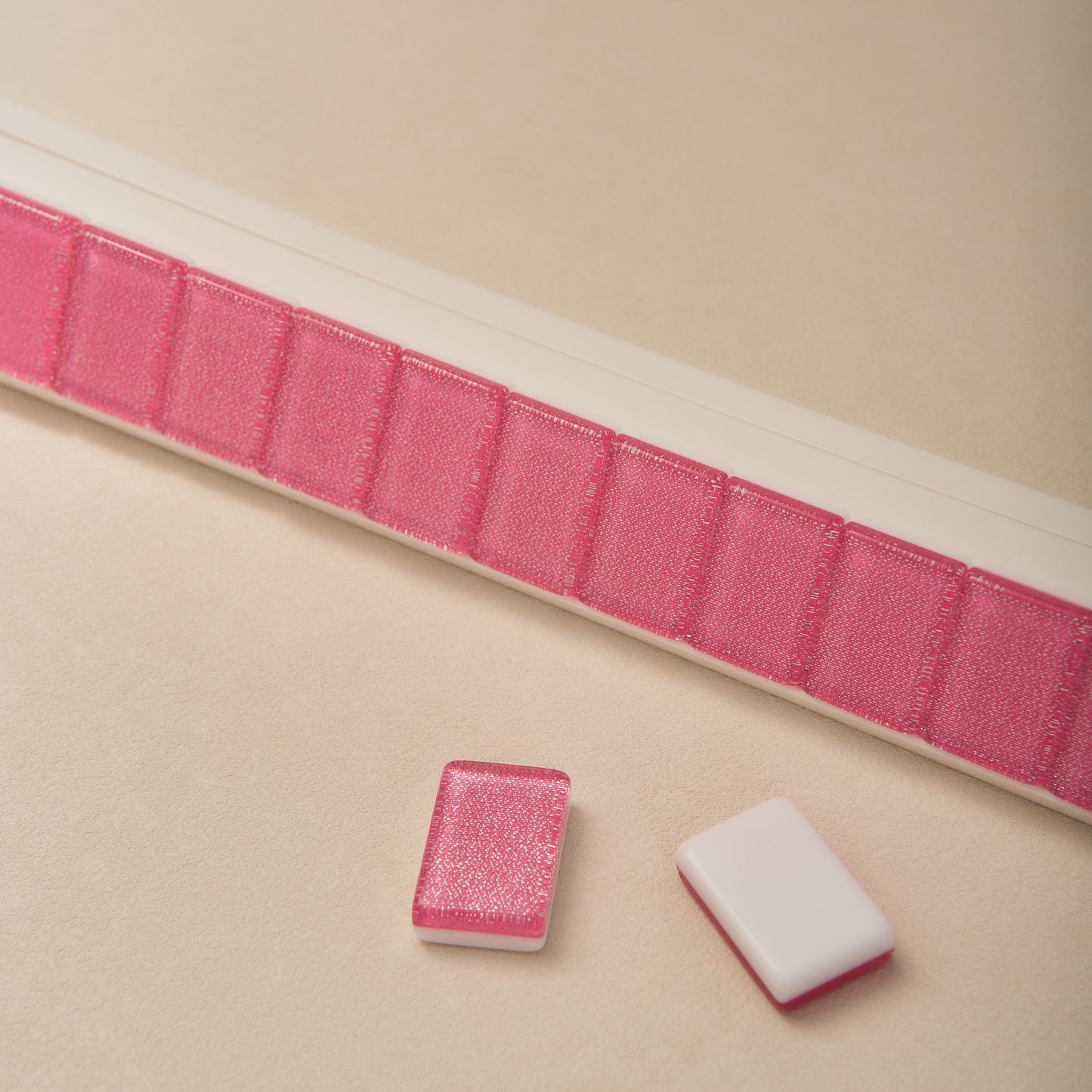 Gold-Thread Double-Layer Mahjong Tiles